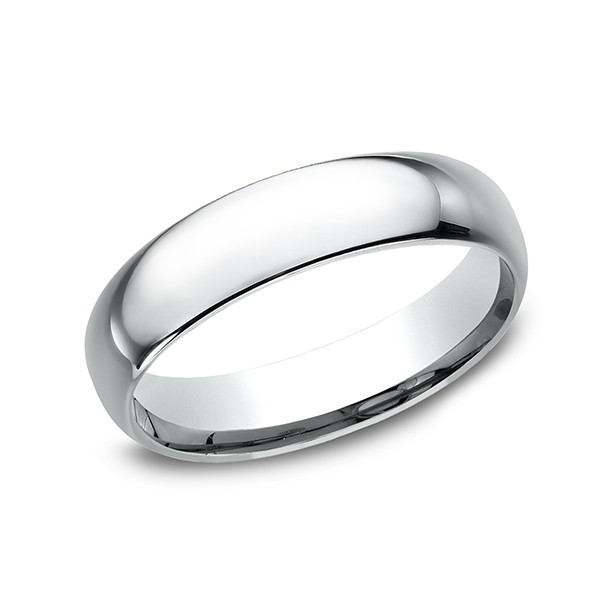 Standard Comfort-Fit Wedding Ring, Domed 5mm