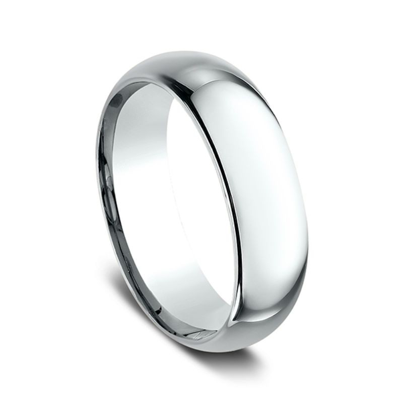 Standard Comfort-Fit Wedding Ring, Domed 7mm
