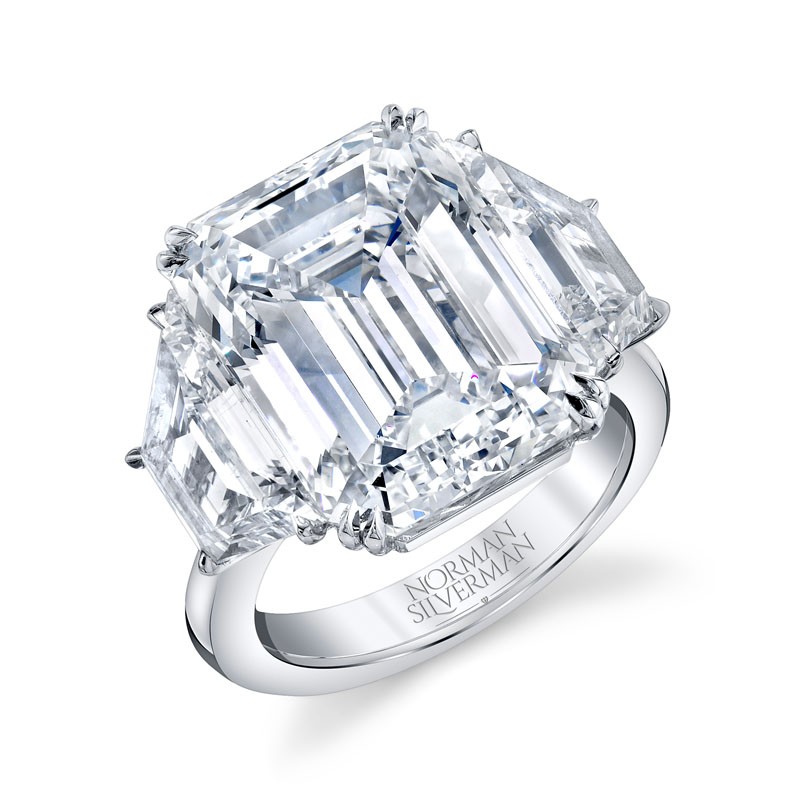 Platinum 3 Stone Diamond Engagement Ring