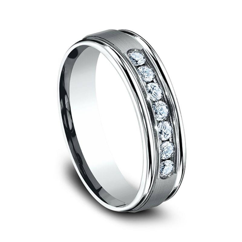 Comfort-Fit Diamond Wedding Ring