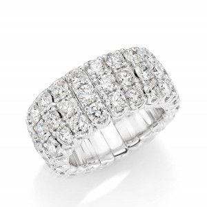 Picchiotti Xpandable™ 3 Row Diamond Ring