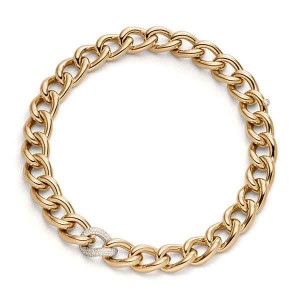 IsabelleFa 18K Diamond Link Necklace
