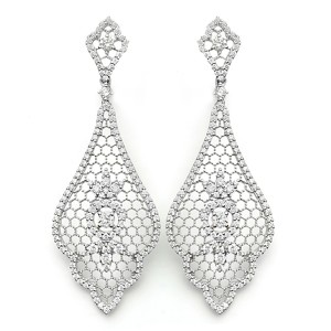 18K Diamond Dangle Earrings