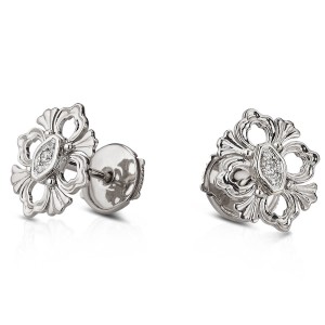 Buccellati Opera Diamond Button Earrings