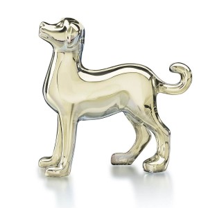 Baccarat Gold Crystal Dog