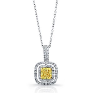 18K Fancy Yellow Diamond Pendant