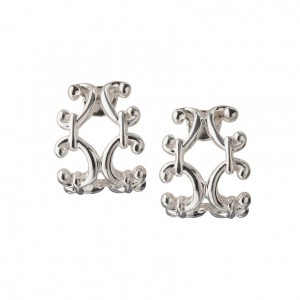 Sterling Silver Scroll Earrings
