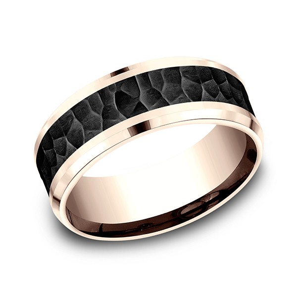 Ammara Stone Comfort-fit Design Wedding Band