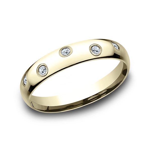 Comfort-Fit Diamond Wedding Ring