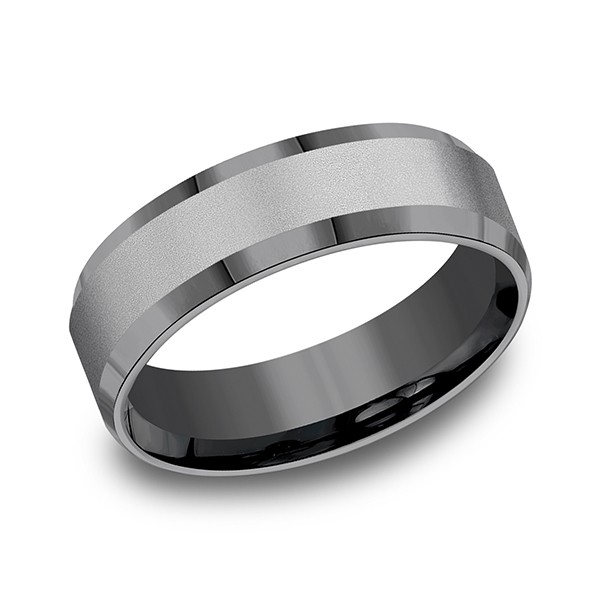 Tantalum Comfort-fit Design Wedding Band