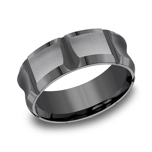 Tantalum Comfort-fit Design Wedding Band