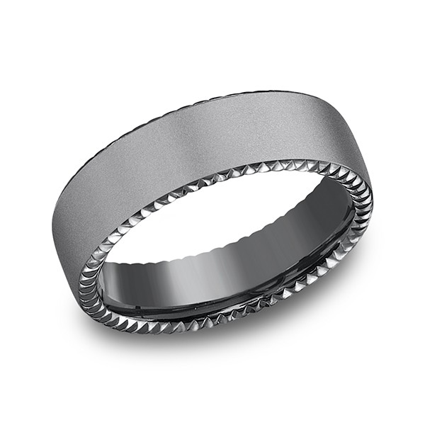 Tantalum Comfort-fit Design Wedding Band
