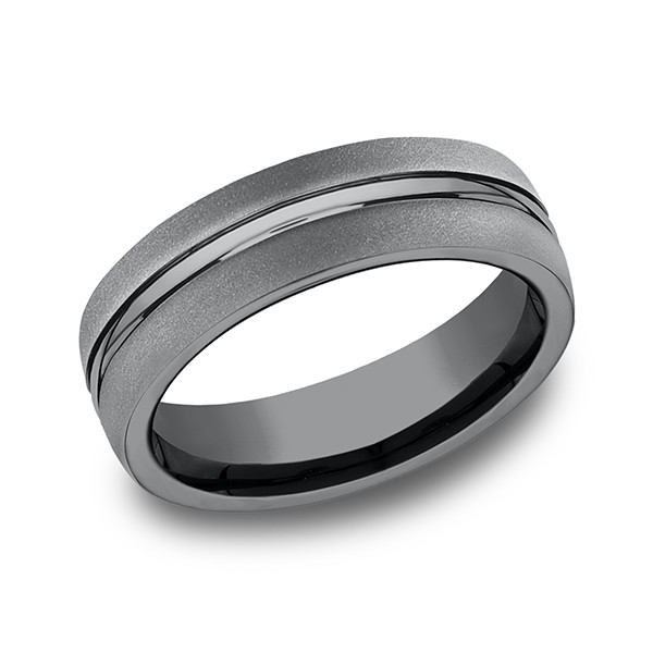 Tantalum Comfort-fit Design Wedding Band