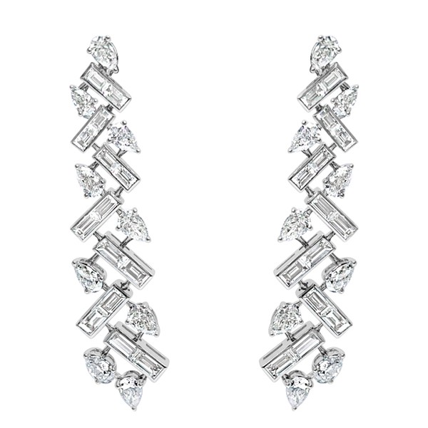 18K Diamond Stiletto Earrings
