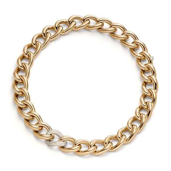 IsabelleFa 18K Diamond Link Necklace