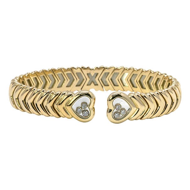 Chopard 18K Happy Diamond Cuff Bracelet