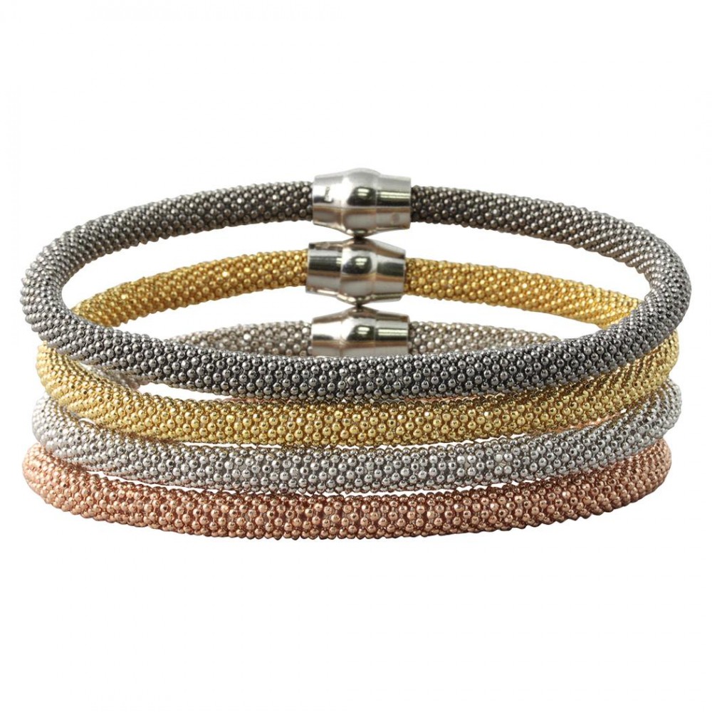 Amore Silver Bracelets With Magnetic Clasps