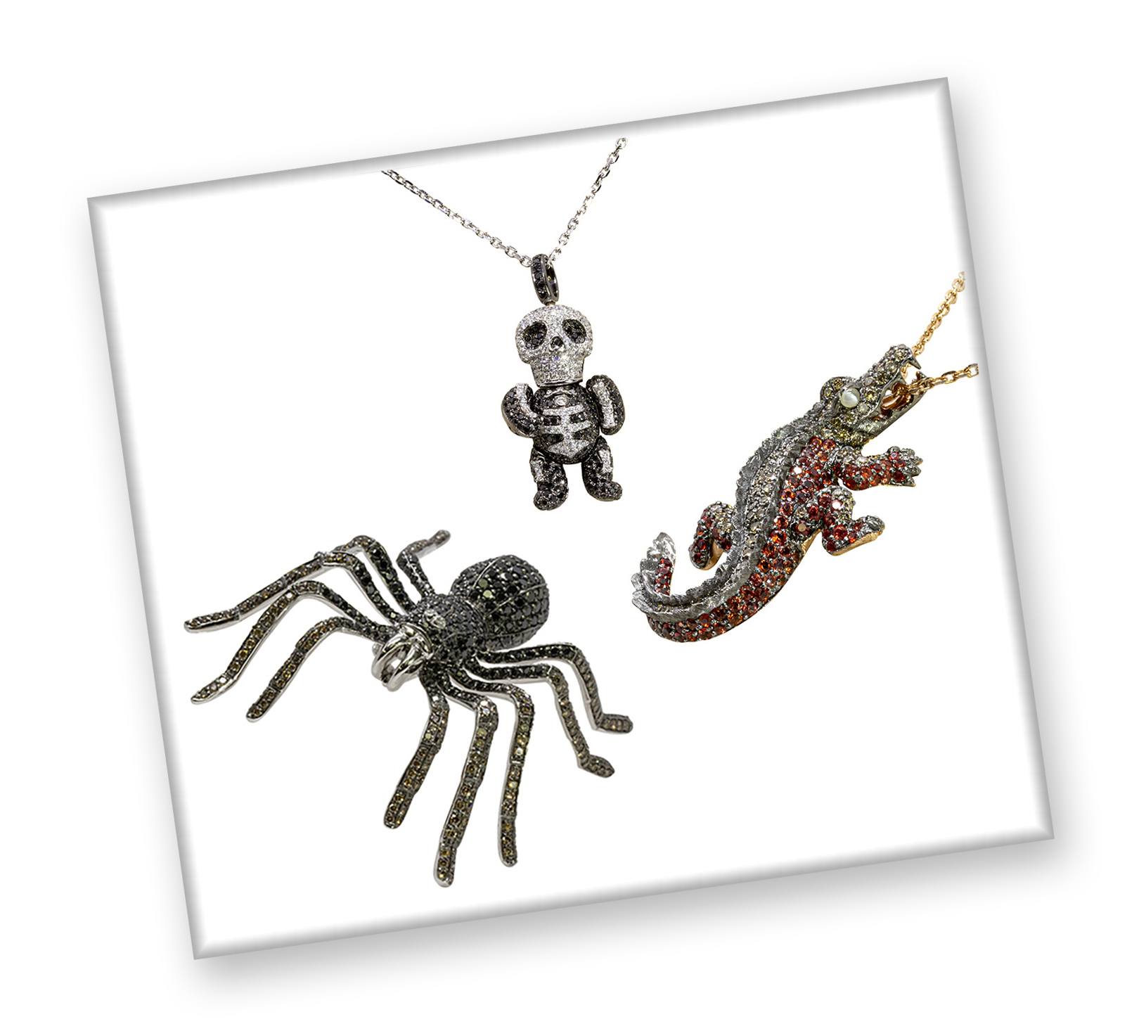 A Spider, a Skeleton and a Crocodile Walked into a Jewelry Store…