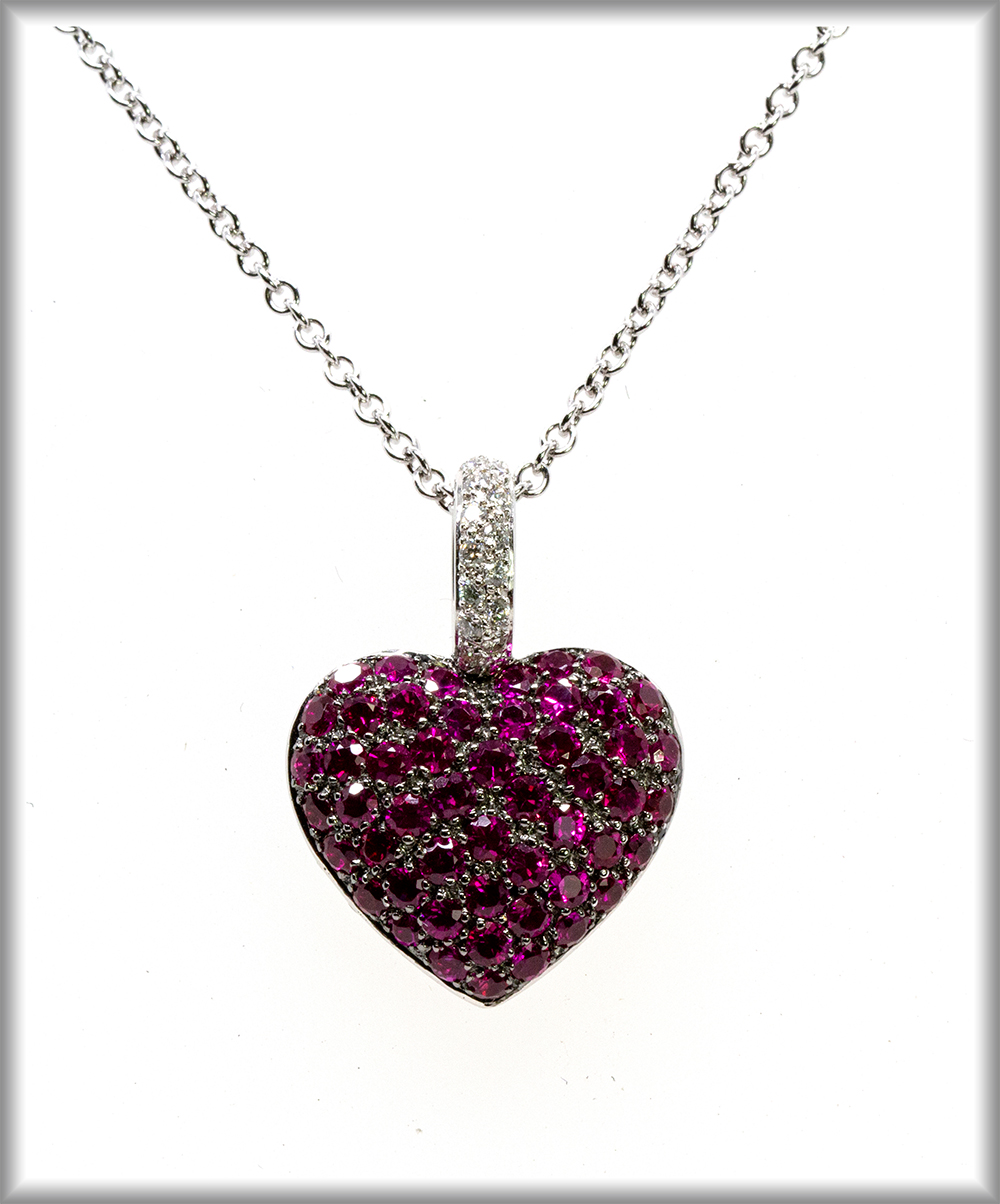 Diamond Heart Pendants