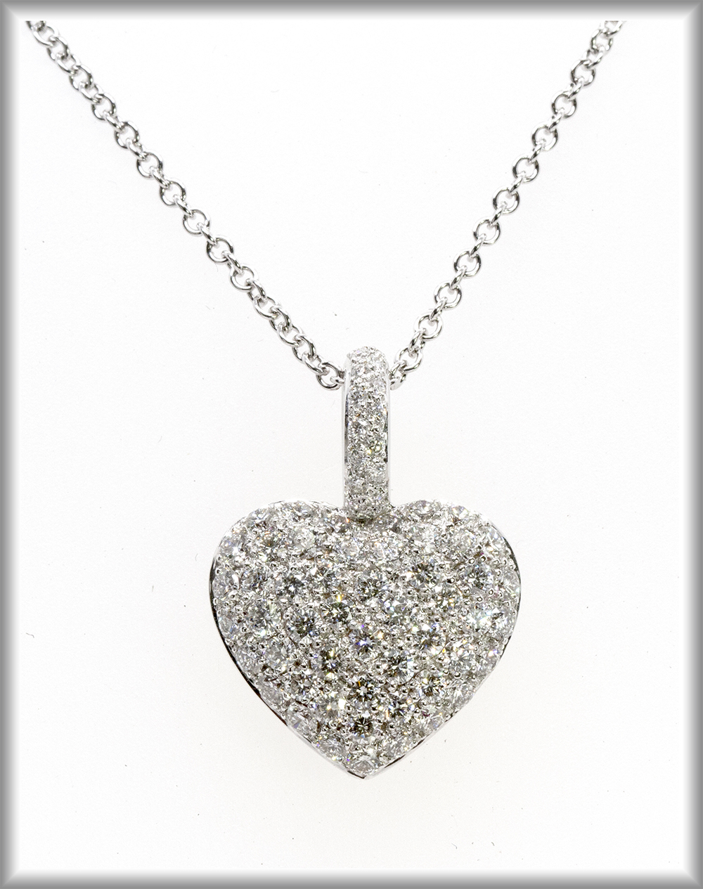 Diamond Heart Pendants