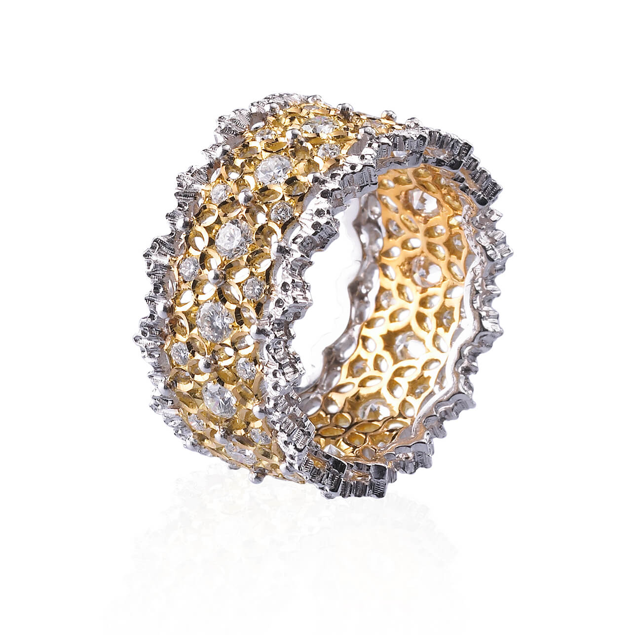 Buccellati Pizzo Venezia Diamond Eternity Band Ring 150 1934
