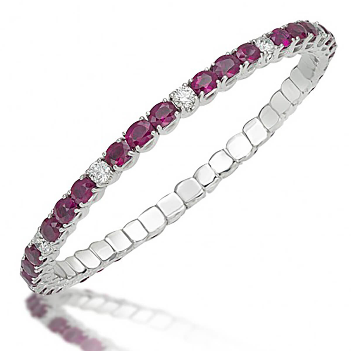 Picchiotti Xpandable Ruby and Diamond Bracelet