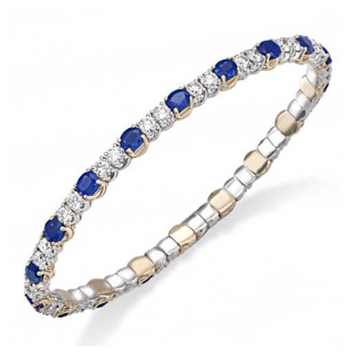 Picchiotti Xpandable&trade; Diamond & Oval Sapphire Bracelet