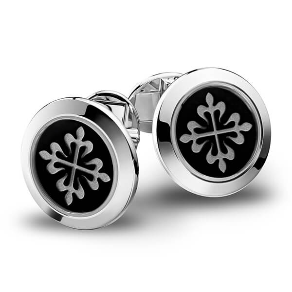 Patek Philippe 18K Rose Gold Onyx Calatrava Cufflinks