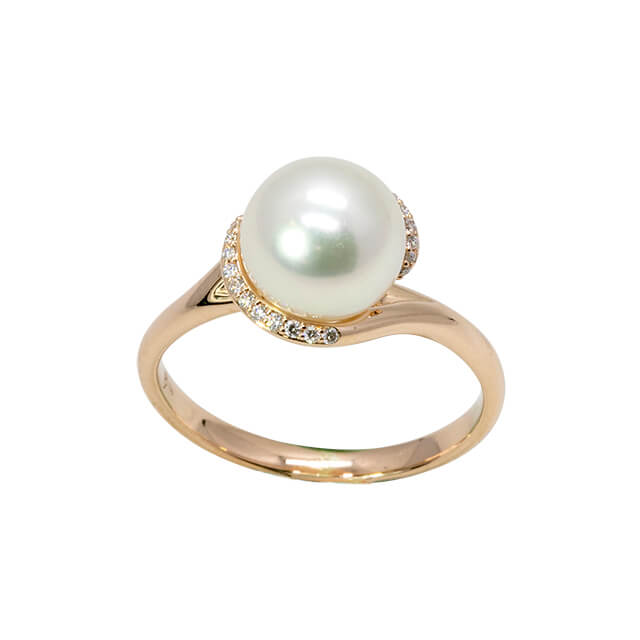 Mikimoto pearl and diamond ring outlet