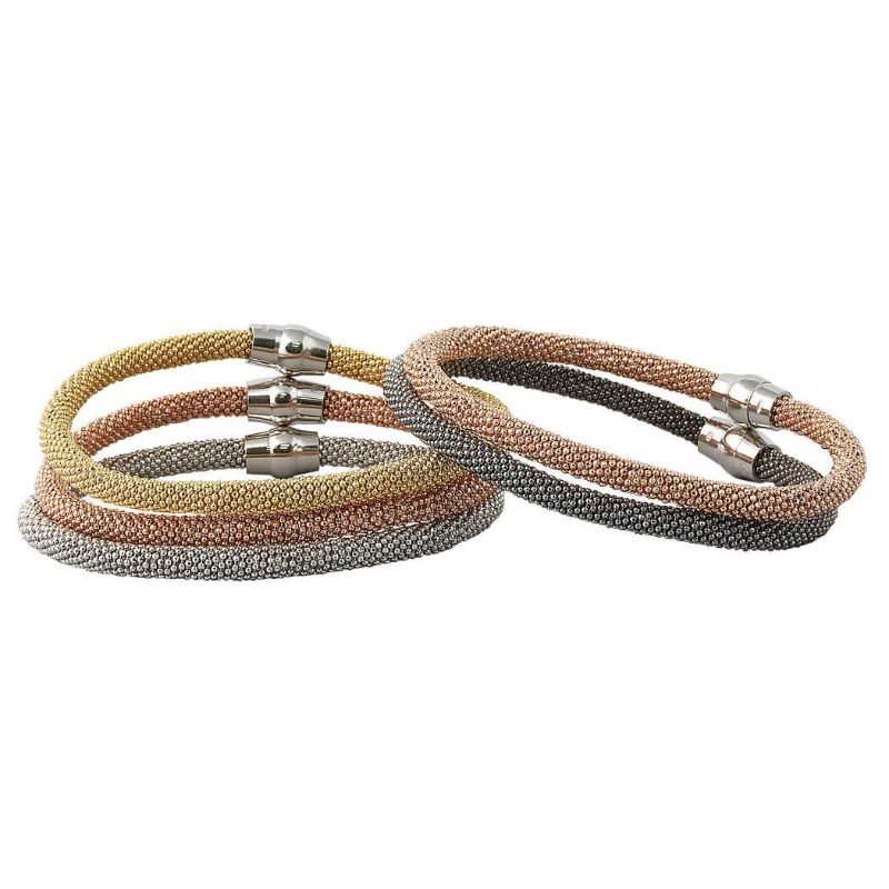 Amore Silver Bracelets With Magnetic Clasps