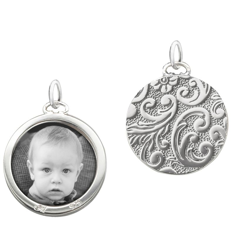 Oval Image Case Charm Half-Locket