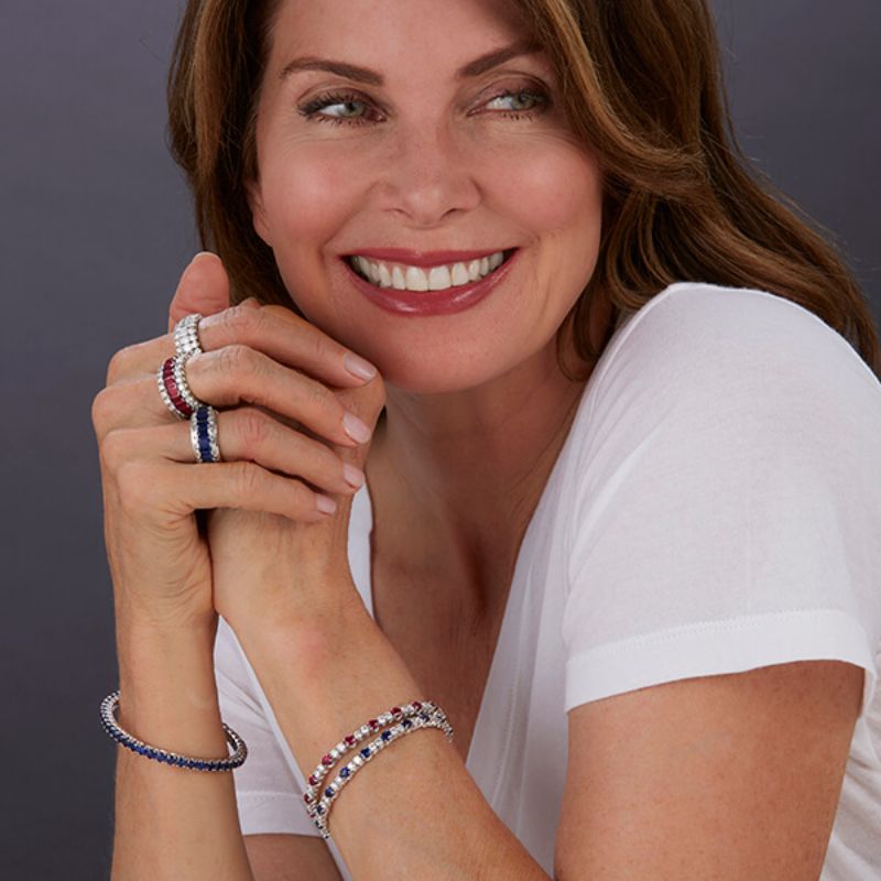 Picchiotti Xpandable&trade; Blue Sapphire Bracelet