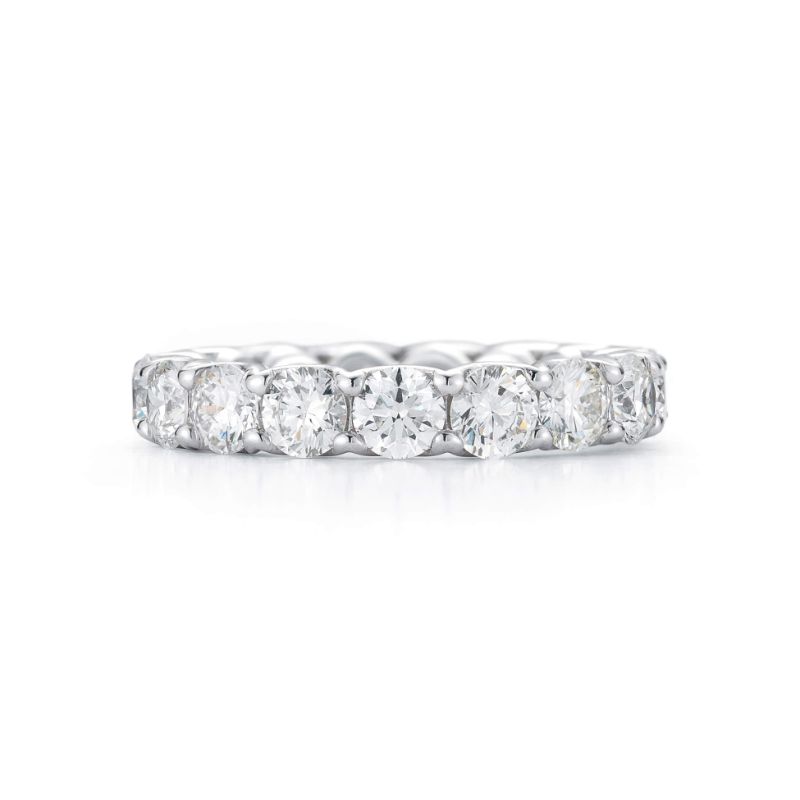 Platinum Diamond Lattice Eternity Band